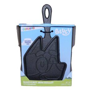 BLUEY cast iron pancake making skillet and mix makes approx 5" pancake NEW 2018